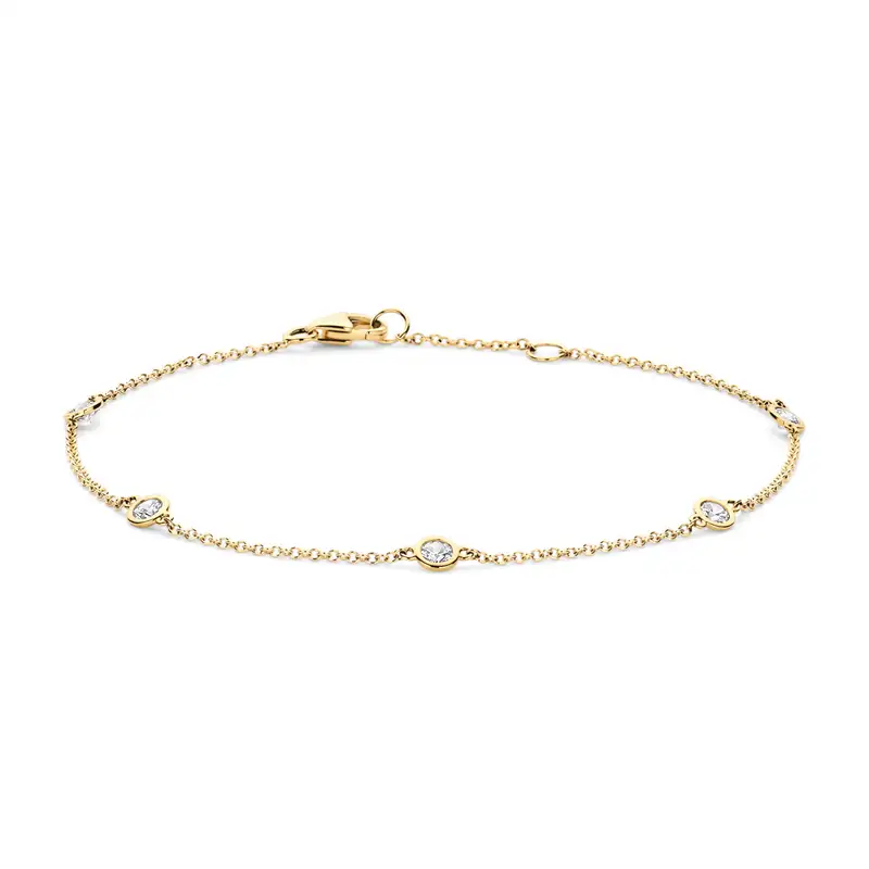 Blush Armband 2237YZI - Geel Goud (14K) met Zirkonia